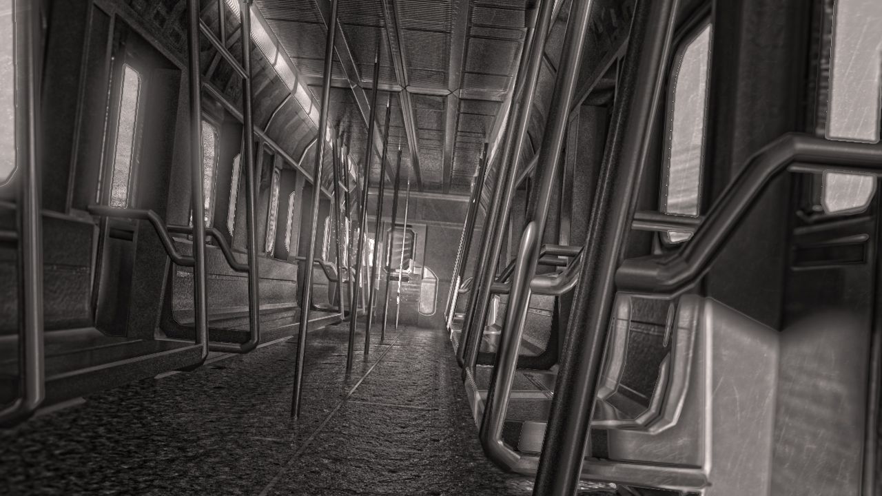 Subway Train Interior 3d model