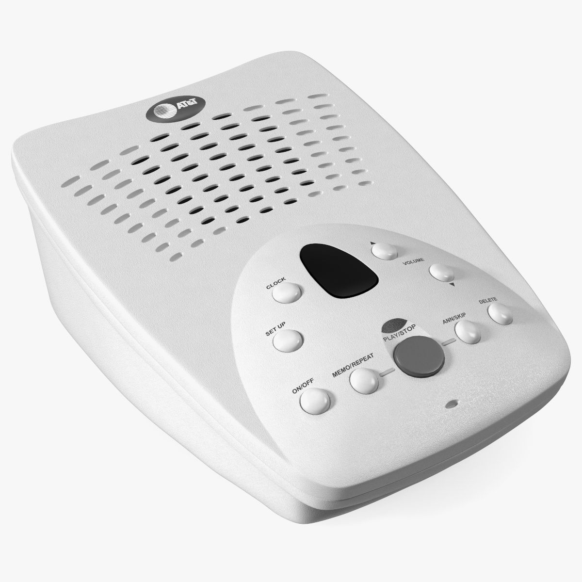 Answering Machine ATT White 3d model