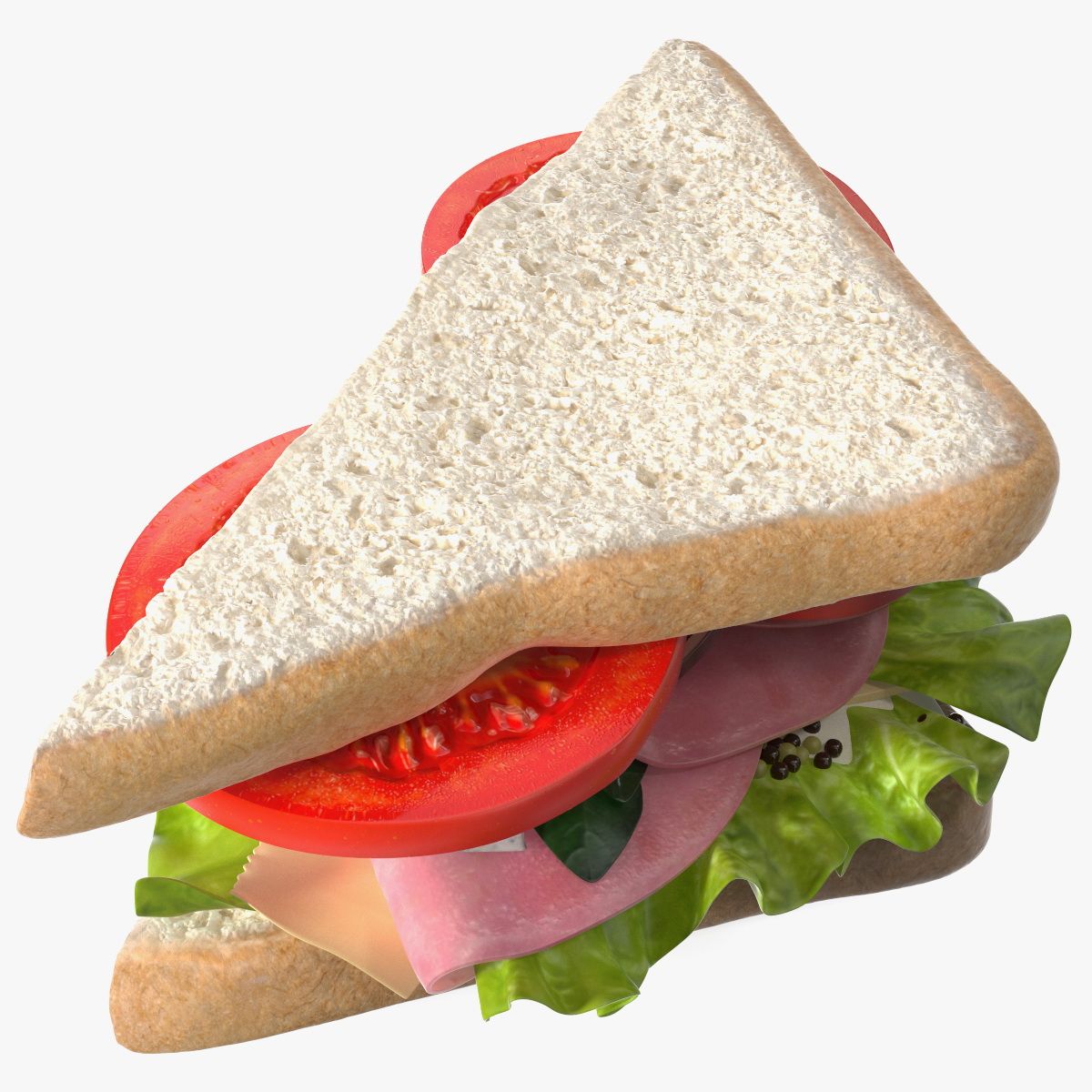 Handmade Triangle Sandwich 3d model
