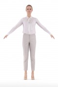 Claudia Rigged 002 3d model