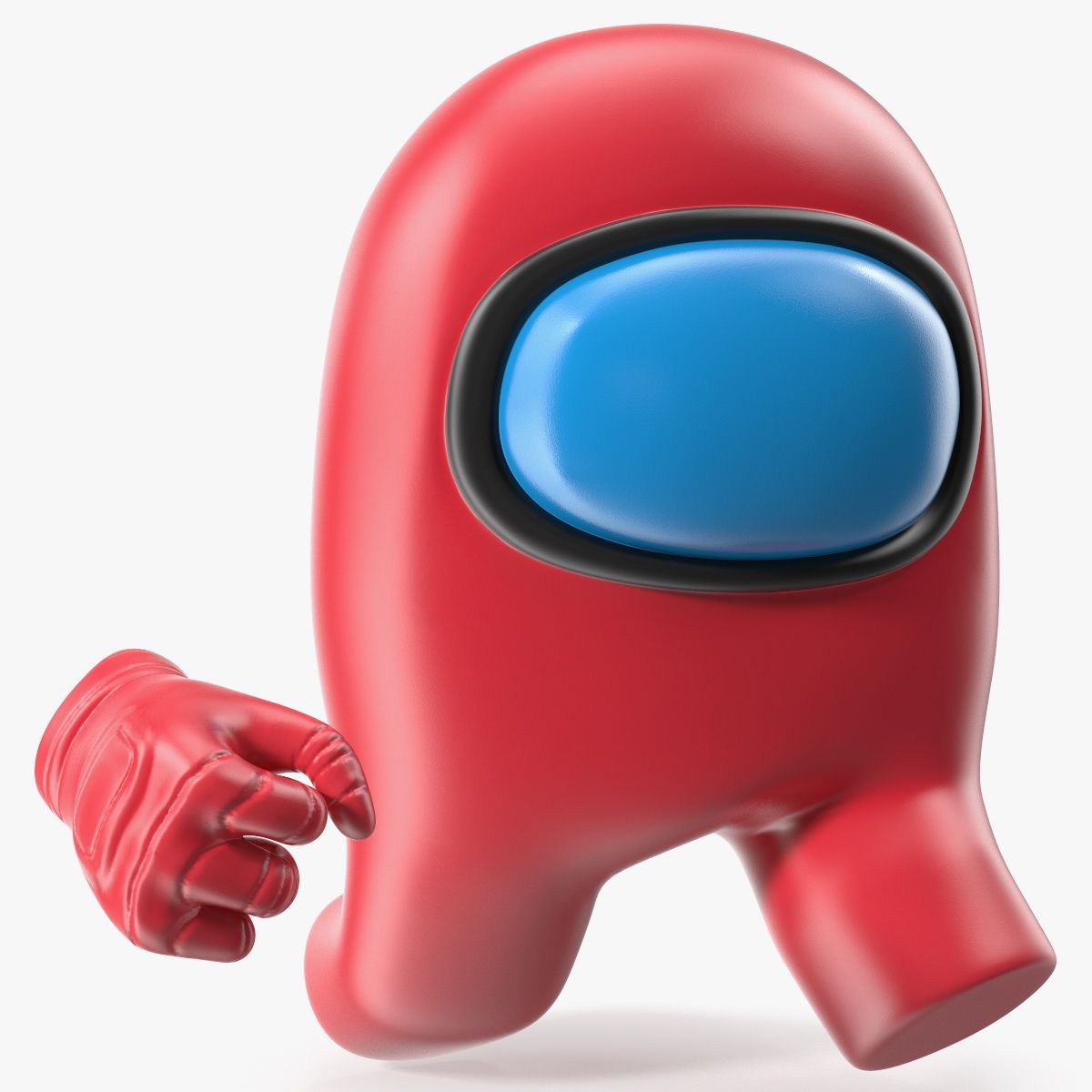 Personagem vermelho entre nós em execução 3d model