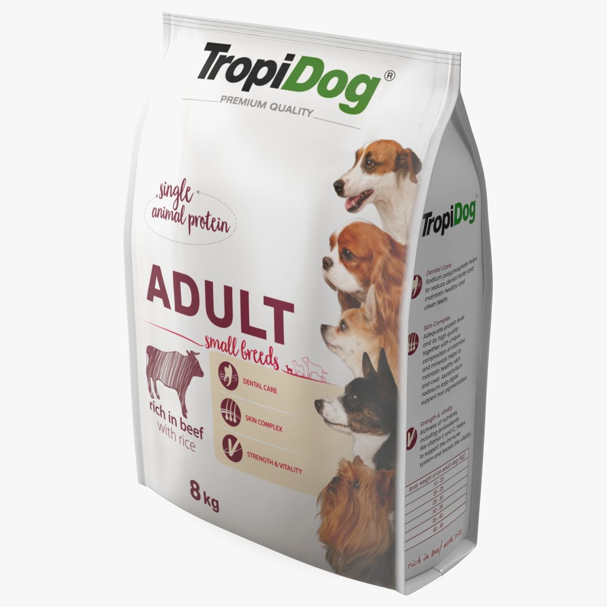 TropiDog ペットフード ラージパッケージ 3d model