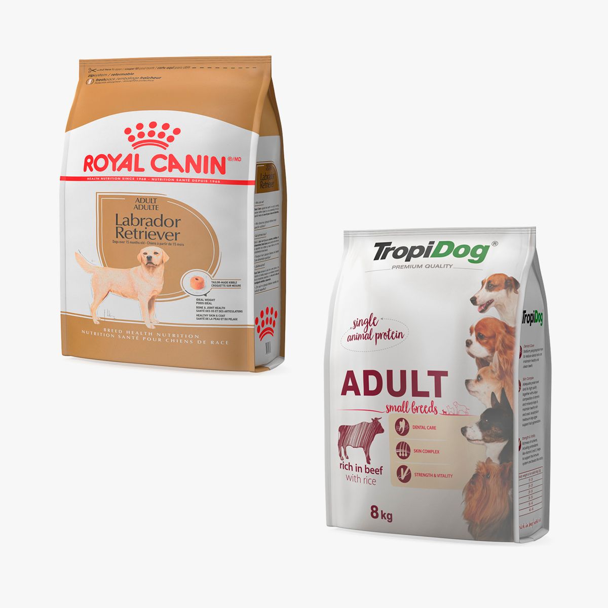 Pet Food Large Packages Collection 3d model