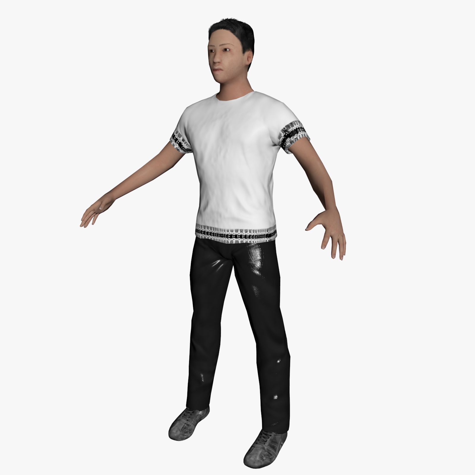 Average Caucasian Male 3d model
