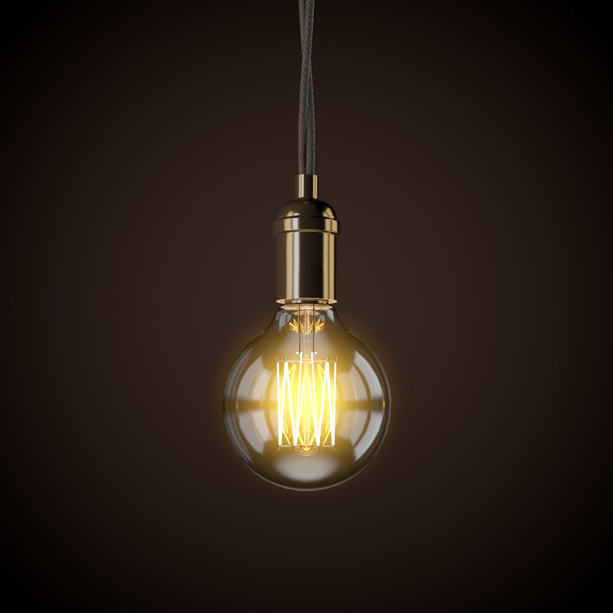Vintage Light Bulb C4D 3d model