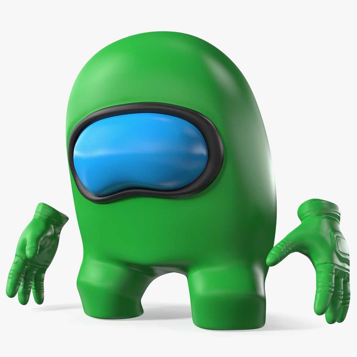 Triste entre nós, personagem verde 3d model