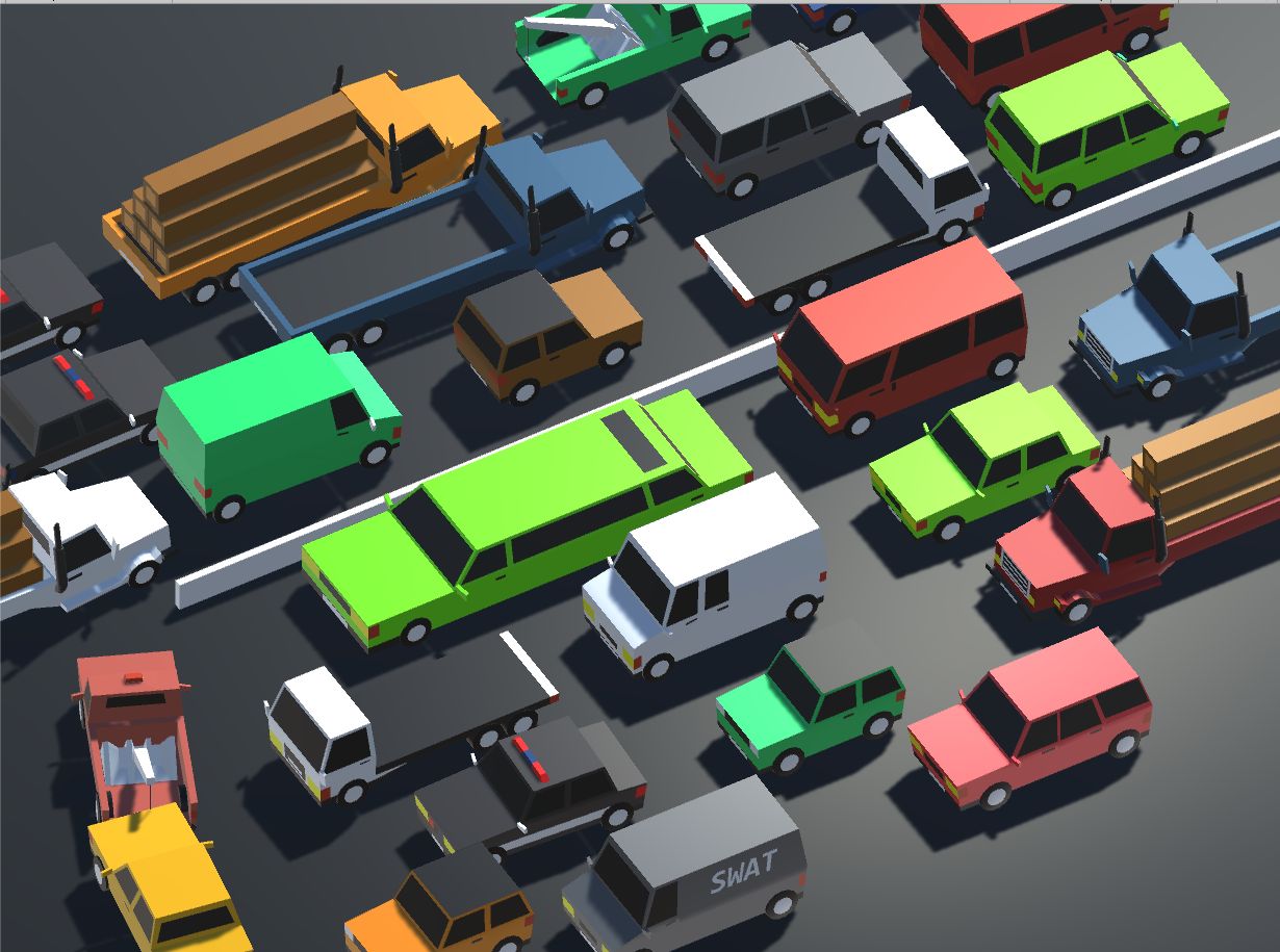 Low Poly Toon type Cars Pack with 10+Vehicles 3d model