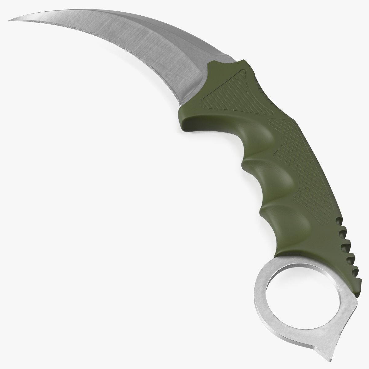 Hunting Karambit Knife Steel 3d model