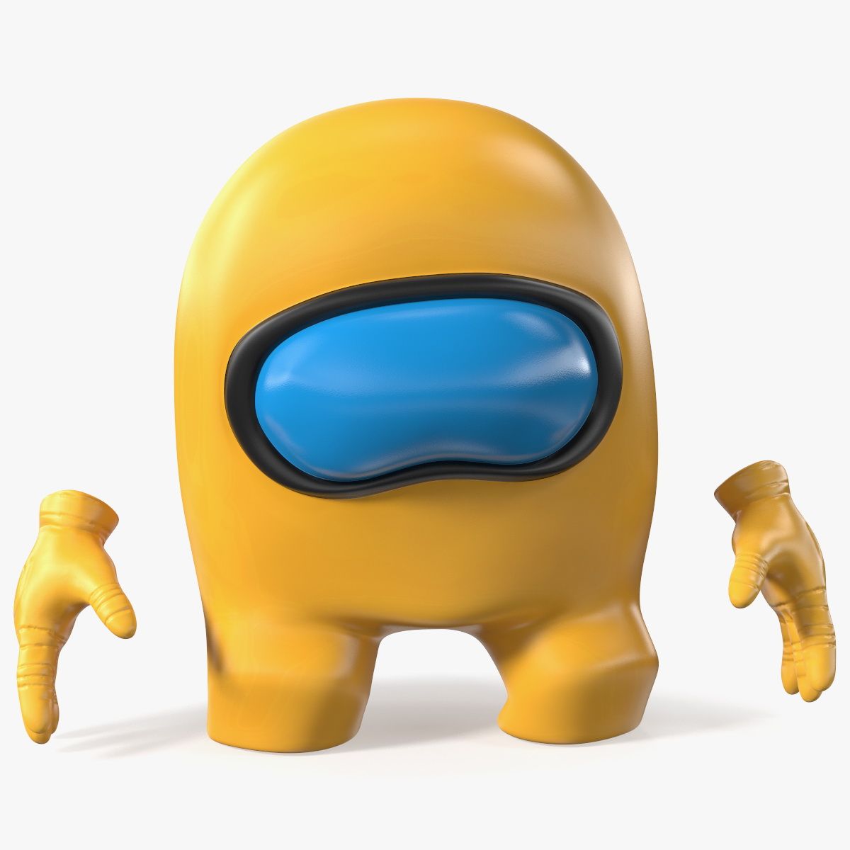 Среди нас грустный персонаж желтый 3d model