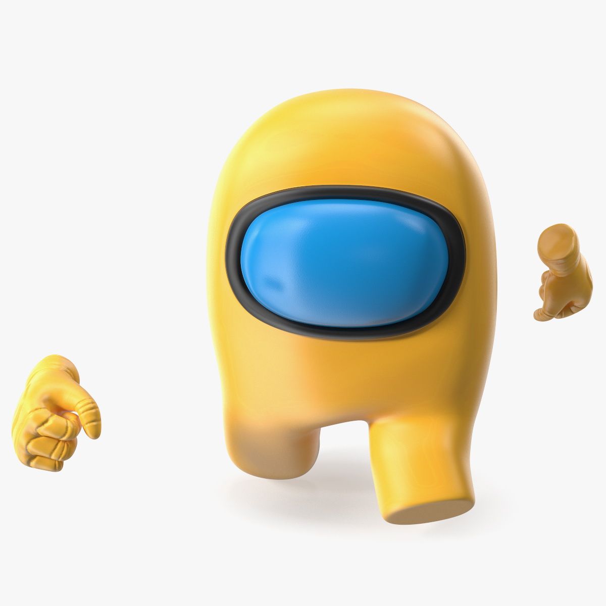 Correndo entre nós, personagem amarelo 3d model