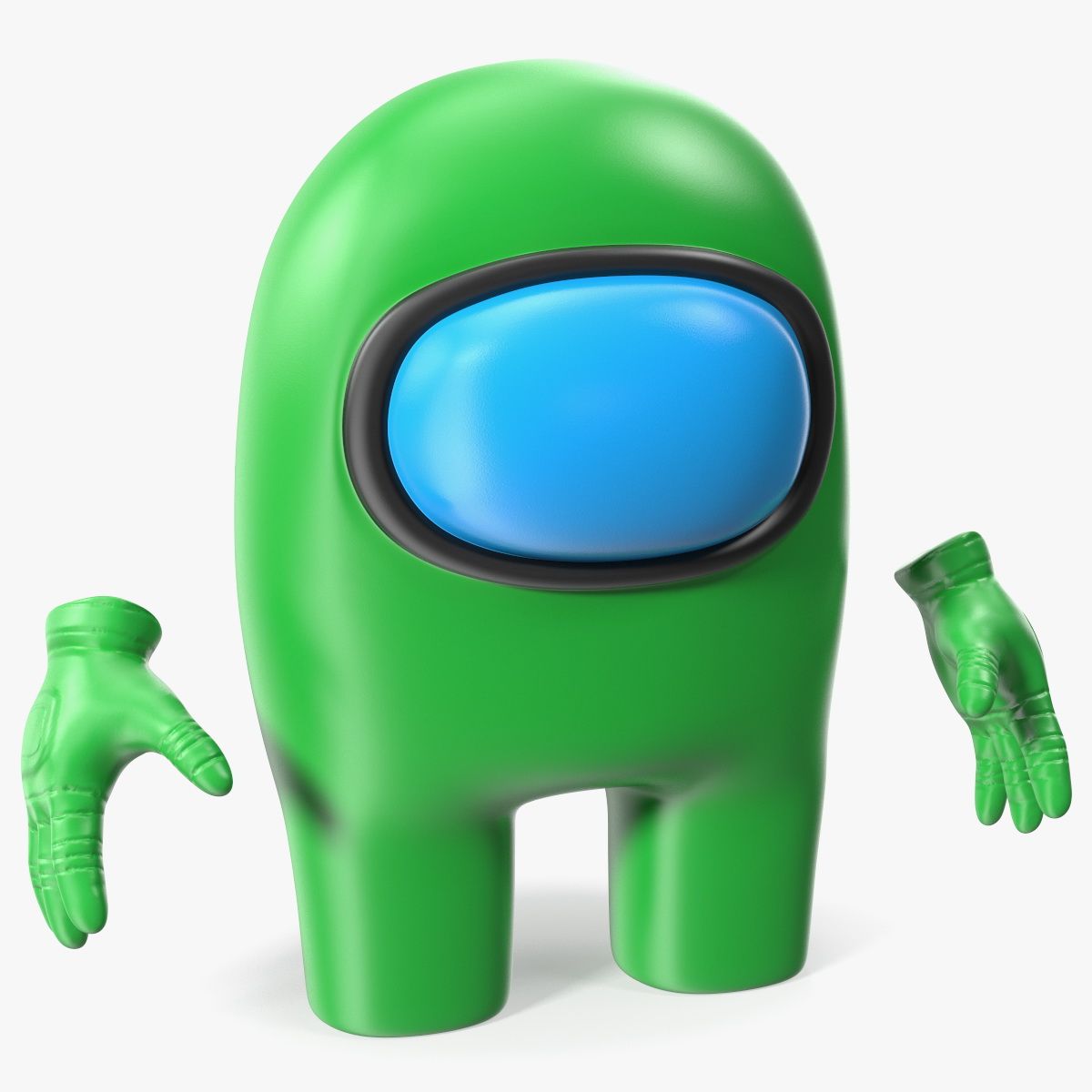 Среди нас зеленый персонаж 3d model