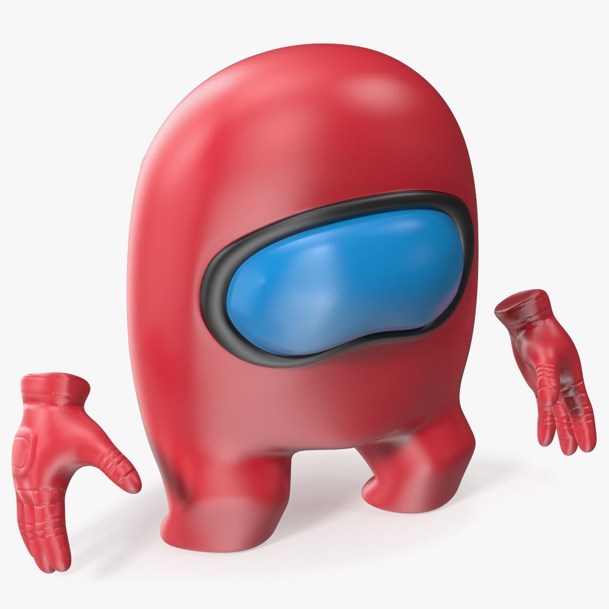 Entre nós, personagem vermelho triste 3d model