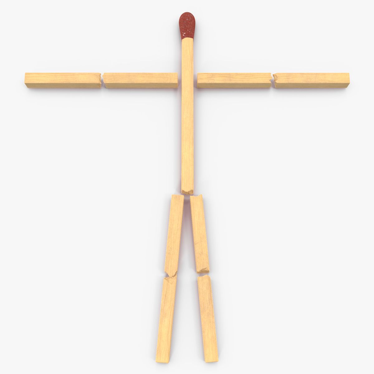 Matchstick Man 3d model