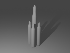 TITAN- ROCKET MODEL 3d model